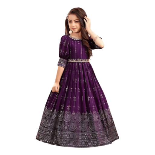 Designer party wear gown for girls